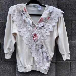 Vintage BONNIE and BILL by HOLLY Coquette  Sweatshirt Women's Small Medium